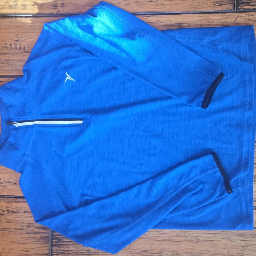 Boys Size M Old Navy Active Royal Blue Quarter-Zip Pullover